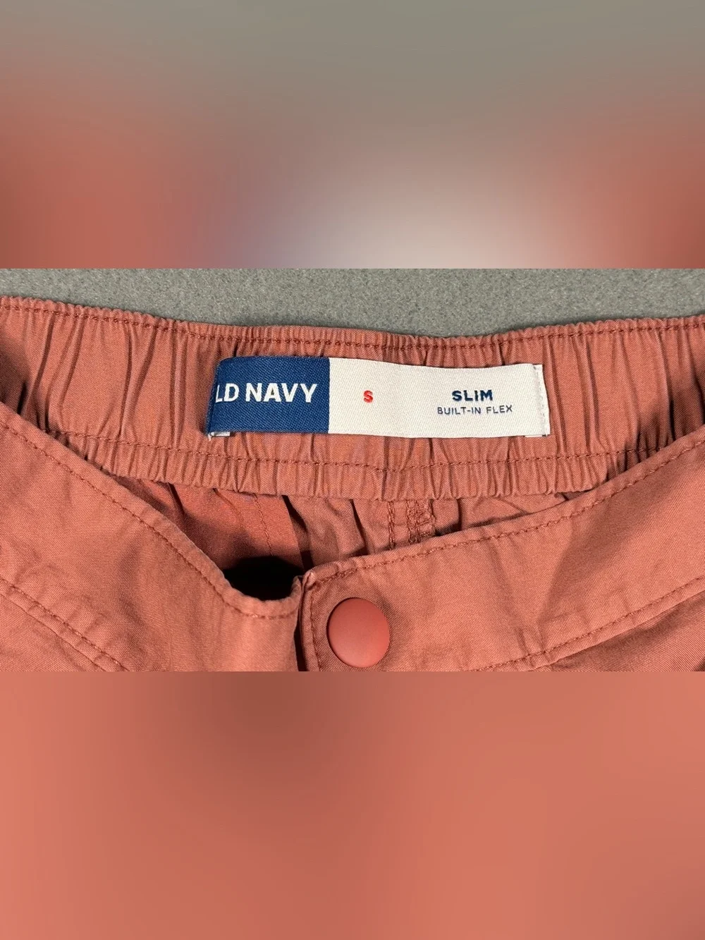 Old Navy Men's Dusty Coral Flat-Front Shorts